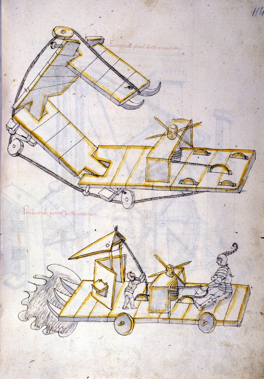 战争艺术：对军事机器的研究，来自工程师 Roberto Valturio（1405-1483？）的“De re Militari”插图 作者 罗伯托·瓦尔图里奥