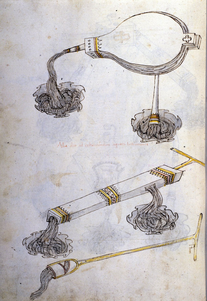 兵法：研究军事机器。 燃烧液体，来自工程师 Roberto Valturio（1405-1483？）的“De re Militari”插图 作者 罗伯托·瓦尔图里奥