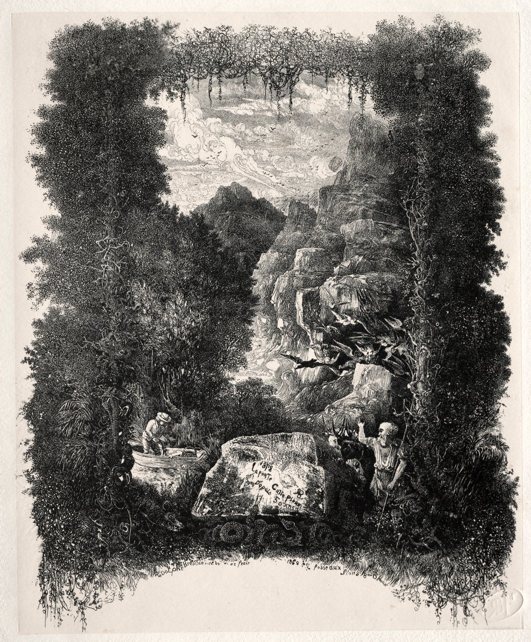 提耶里-法勒坦（Thierry-Faletans）创作的寓言和童话故事的第一部前作，1868年。 作者 罗道夫·布雷斯丁