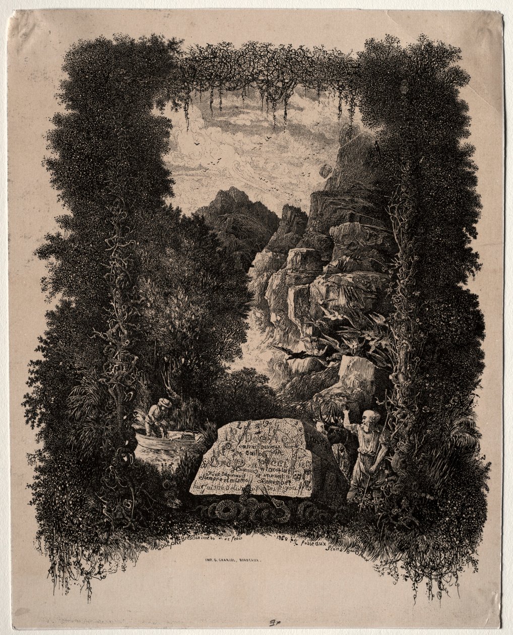 提耶里-法勒坦（Thierry-Faletans）创作的寓言和童话故事的第一部前作，1868年。 作者 罗道夫·布雷斯丁