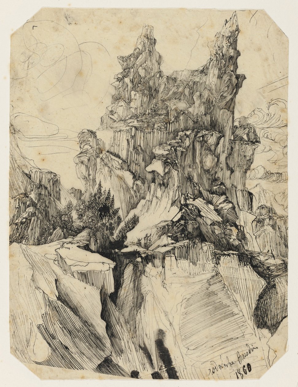 裂隙，1860 作者 罗道夫·布雷斯丁