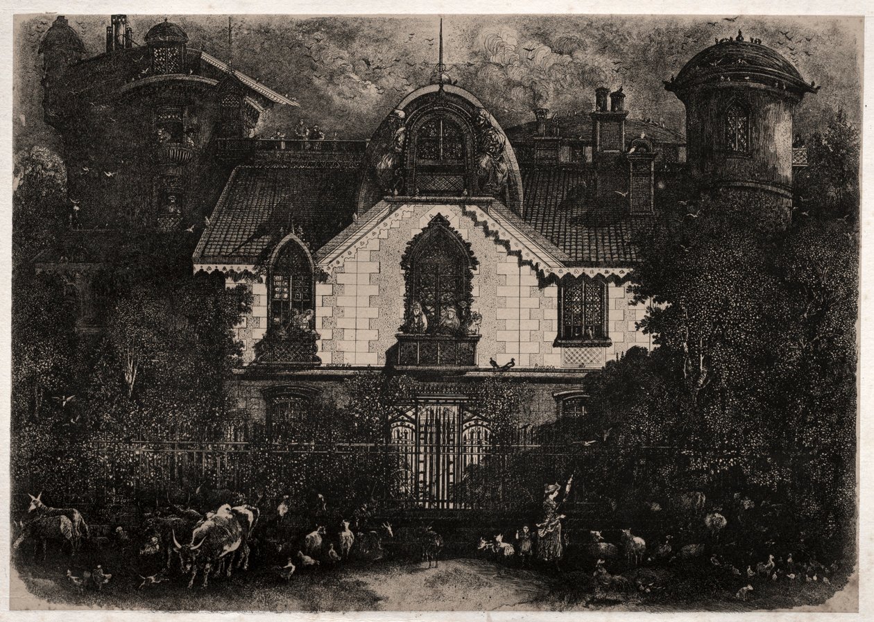 魔法屋，1871年。 作者 罗道夫·布雷斯丁
