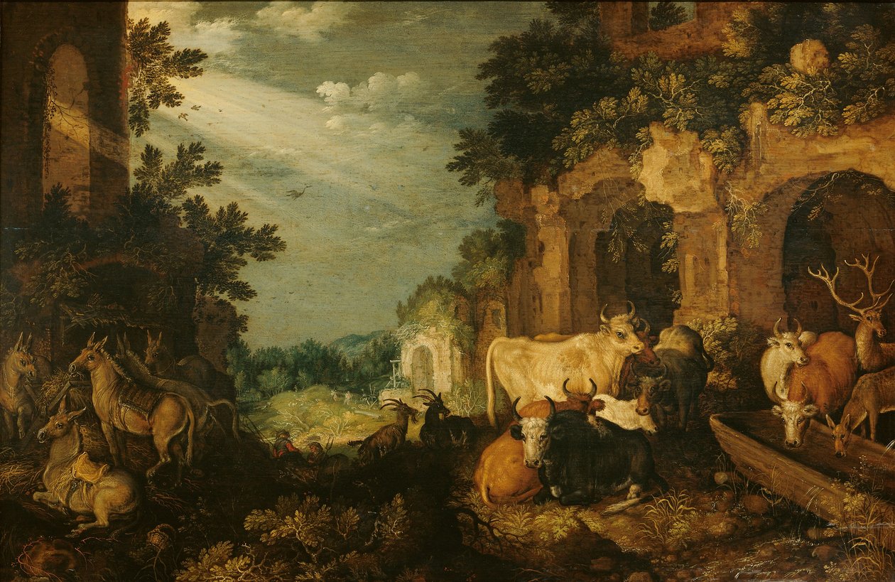 废墟景观 作者 罗兰特·雅各布斯（Roelandt Jacobsz）。储蓄
