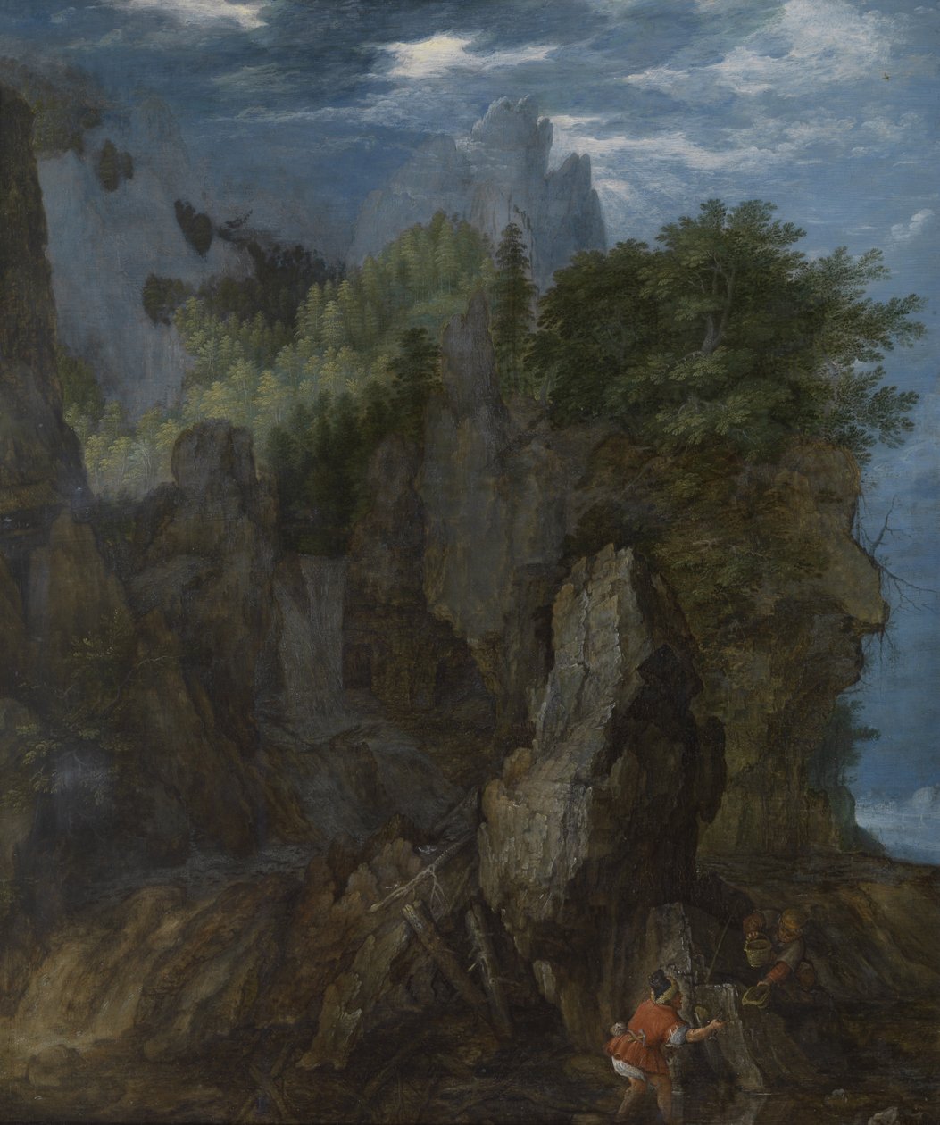 小龙虾渔民，c.1608（布面油画） 作者 罗兰特·雅各布斯（Roelandt Jacobsz）。储蓄