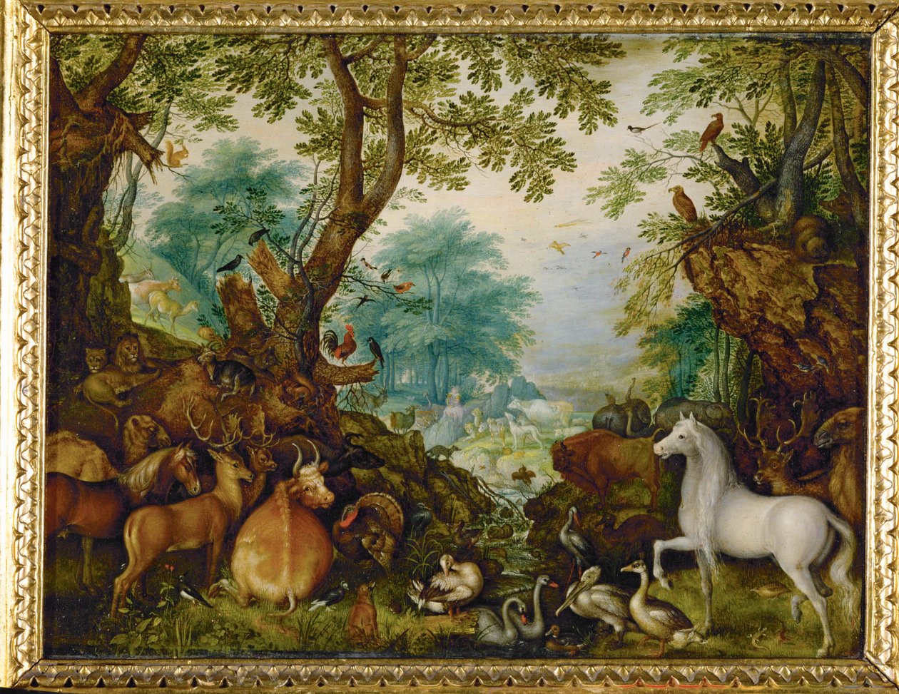动物中的奥菲斯（铜版画） 作者 罗兰特·雅各布斯（Roelandt Jacobsz）。储蓄