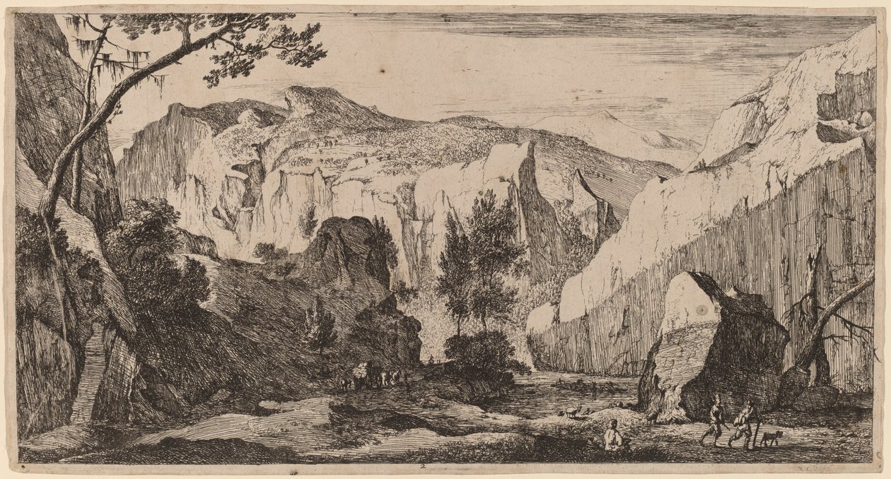 岩石景观: pl.2 作者 Roelant Roghman 和 Melchior Küsel
