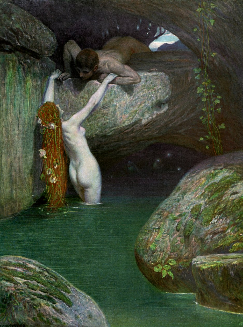 在石窟》，1902-1903。 作者 罗斯勒