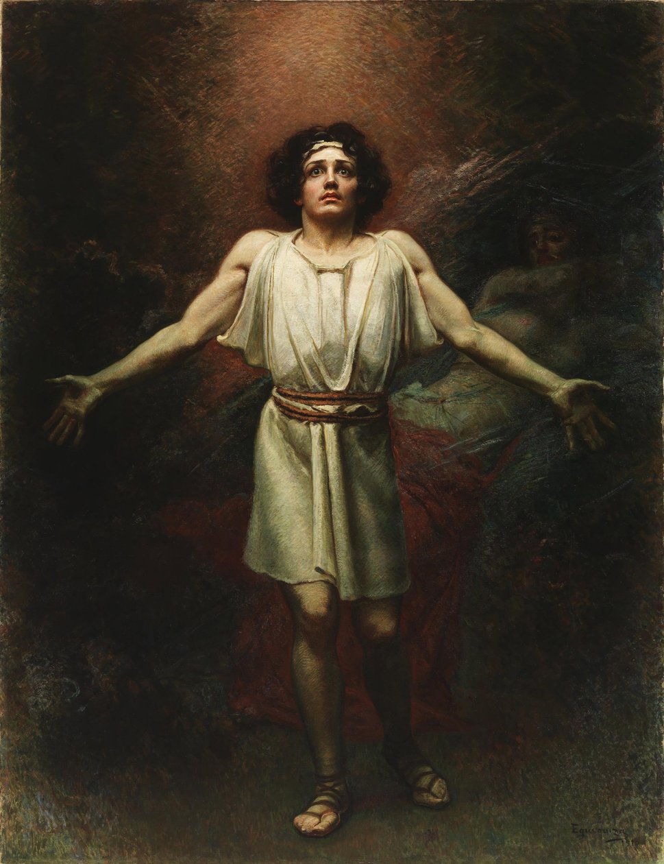 象征主义：帕西法尔 par Egusquiza y Barrena, Rogelio de (1845-1915) 作者 罗杰里奥·埃格斯基萨（Rogelio Egusquiza）