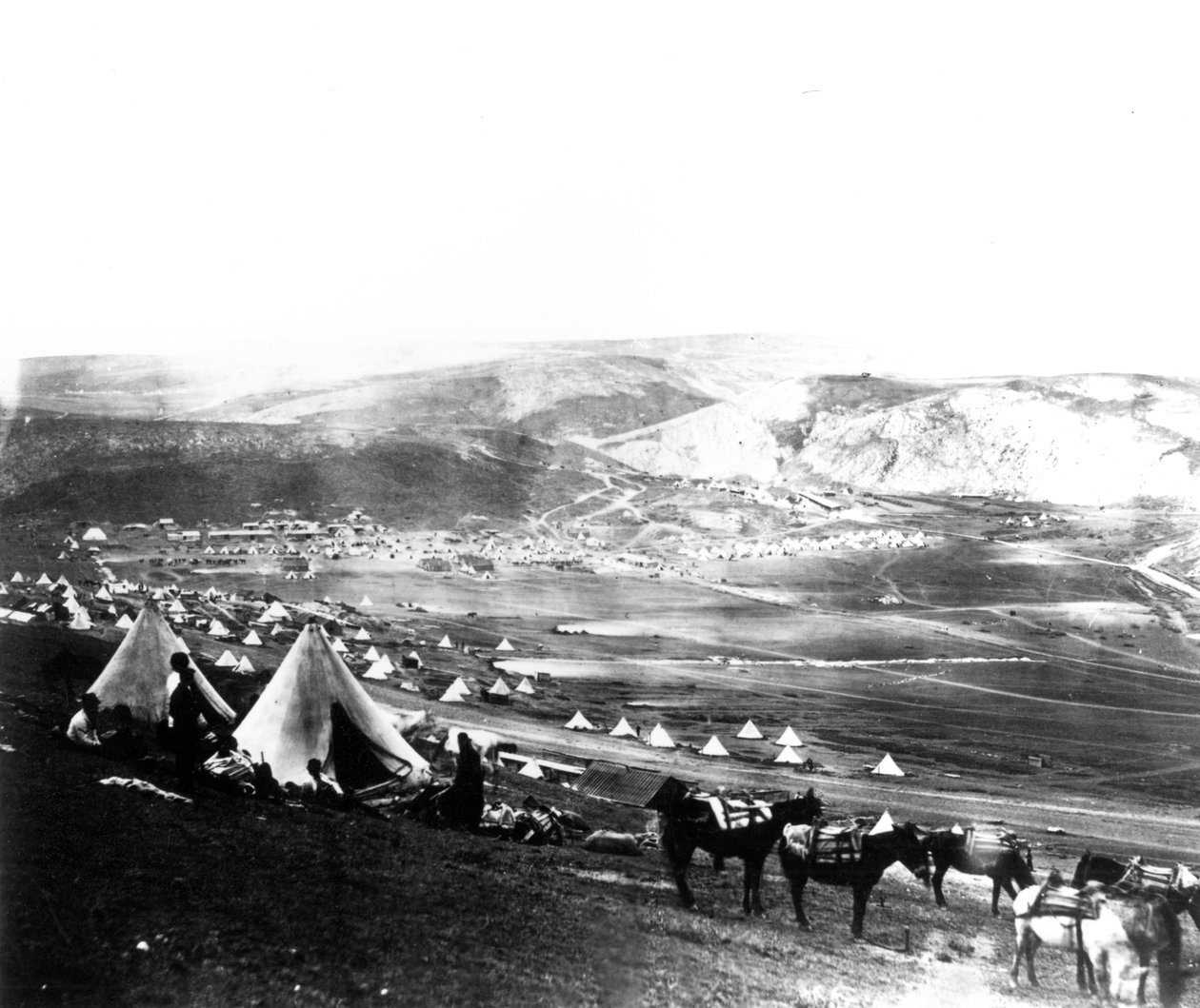 盟军营地，克里米亚，c.1855 作者 罗杰芬顿
