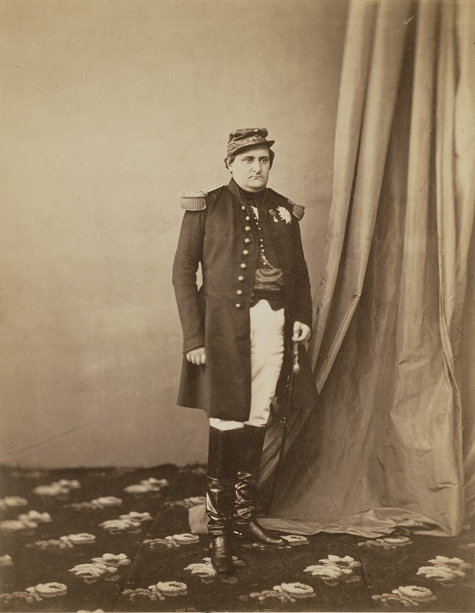 拿破仑 - 约瑟夫 - 查尔斯 - 保罗（1822-91）拿破仑王子，1855年（棕褐色照片） 作者 罗杰芬顿