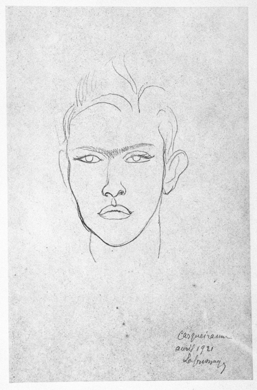 Raymond Radiguet（1903-23），1921年 作者 罗杰·德·拉弗雷斯奈