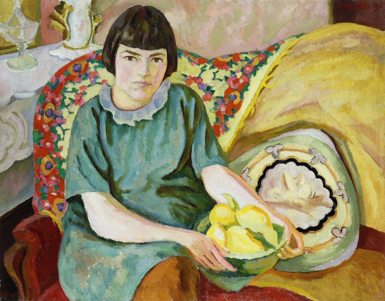 祖姆·范·登·埃克胡特（Zoum Van den Eeckhoudt）肖像，1915年 作者 罗杰·艾略特·弗莱
