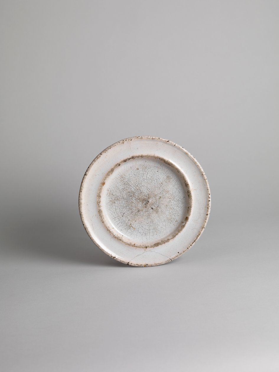 白色镀锡侧板；蓝色釉面或水果盘，1914-18年 作者 罗杰·艾略特·弗莱