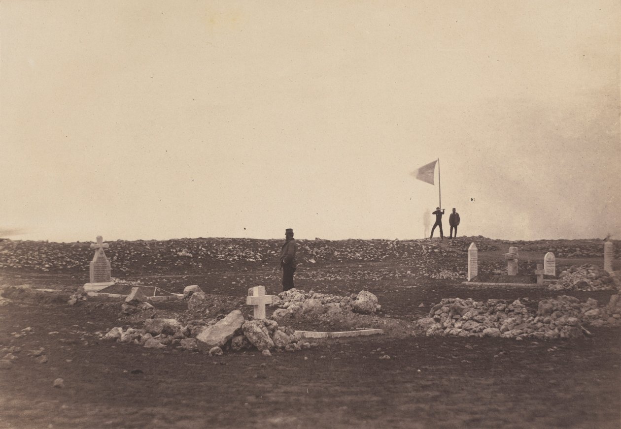 卡思卡特山公墓，1855 年，1856 年印刷（照片） 作者 罗杰芬顿