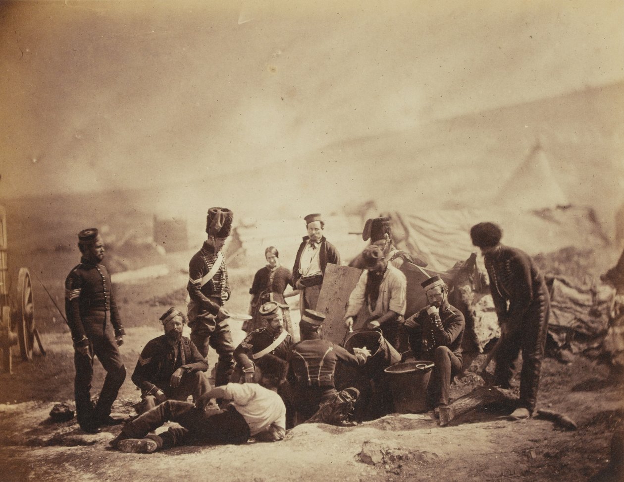 1855年与克里米亚战争相关的52张照片专辑中的第8届（国王的爱尔兰皇家爱尔兰）轻型龙骑兵（Hu骑兵） 作者 罗杰芬顿