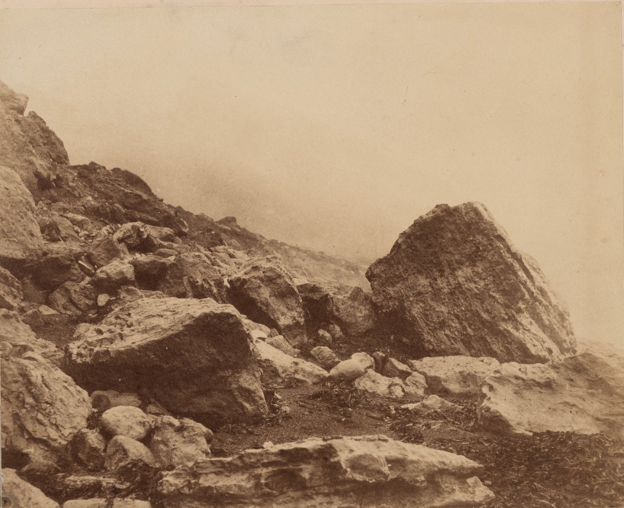 风暴中的罗肯庄园，怀特岛，约 1853 年（照片1853 年（照片） 作者 罗杰芬顿