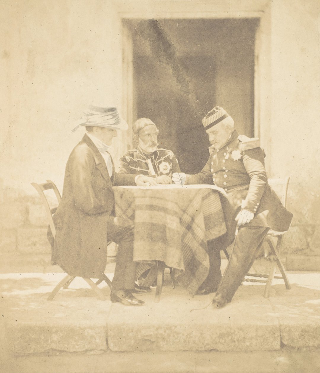攻占马麦伦的早晨的战争委员会。拉格朗勋爵，奥马尔-帕夏，M.，1855。 作者 罗杰芬顿