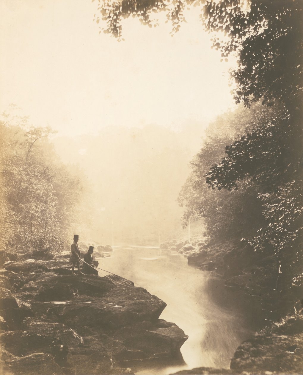 Wharfe and Pool, Below the Strid, 1854. 作者 罗杰芬顿