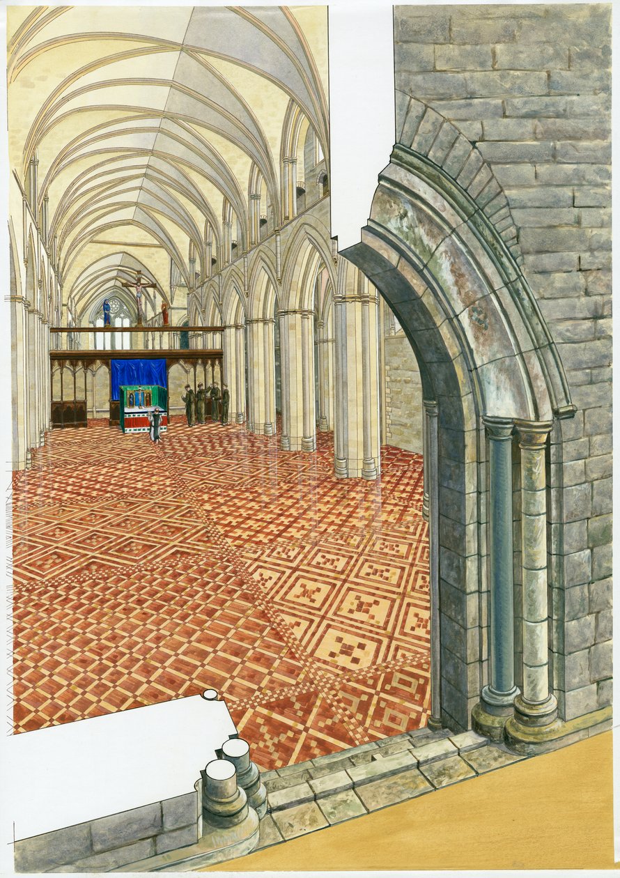 内特利修道院，14世纪，约1990-2010年 作者 罗杰哈钦斯