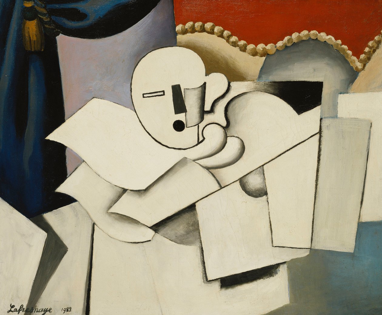 小丑； Le Pierrot，1922年 作者 罗杰·德·拉弗雷斯奈
