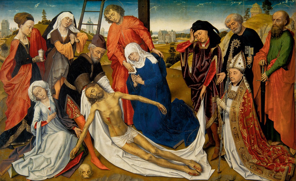 哀悼死去的基督，c。 1460年至1464年 作者 罗吉尔·范·德·韦登