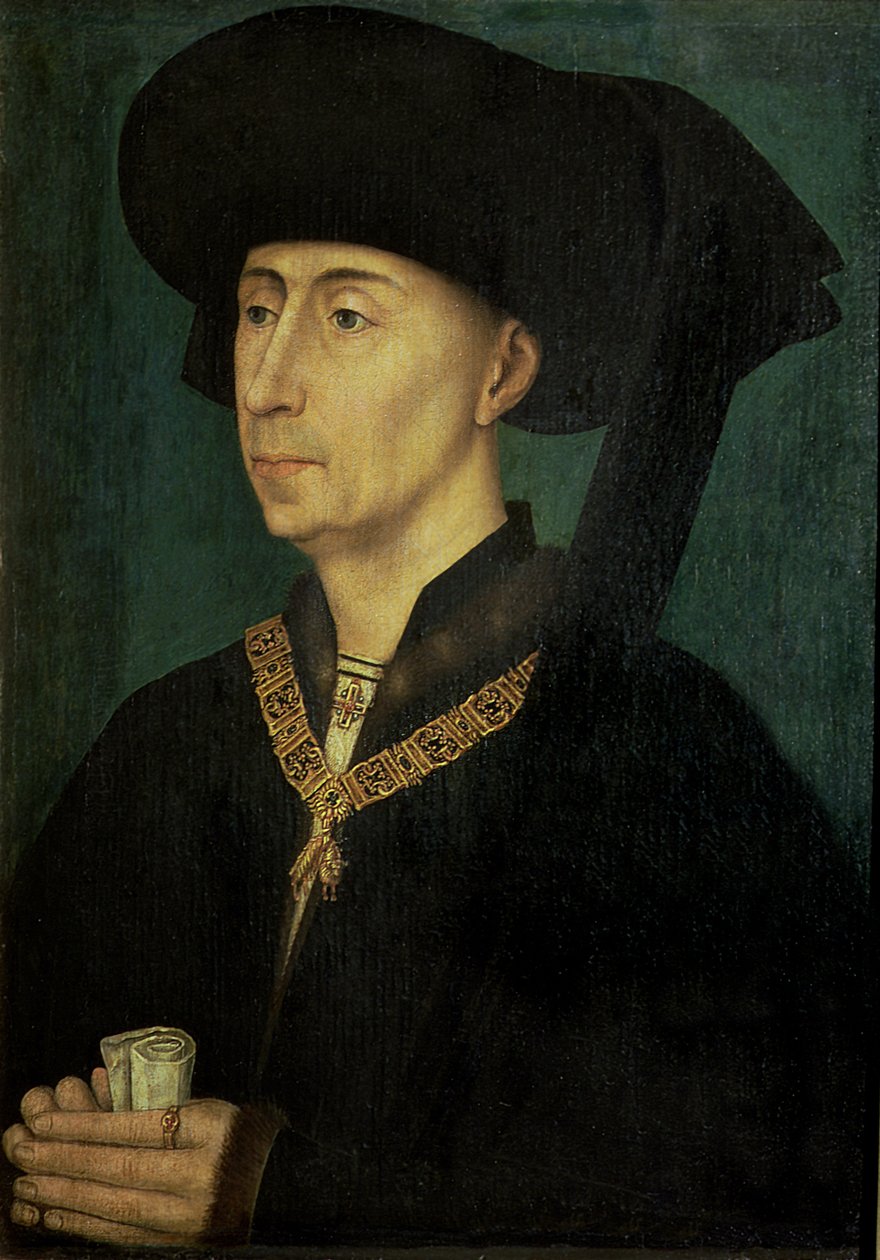 Philip the Good（1396-1467）勃艮第公爵的肖像 作者 罗吉尔·范·德·韦登