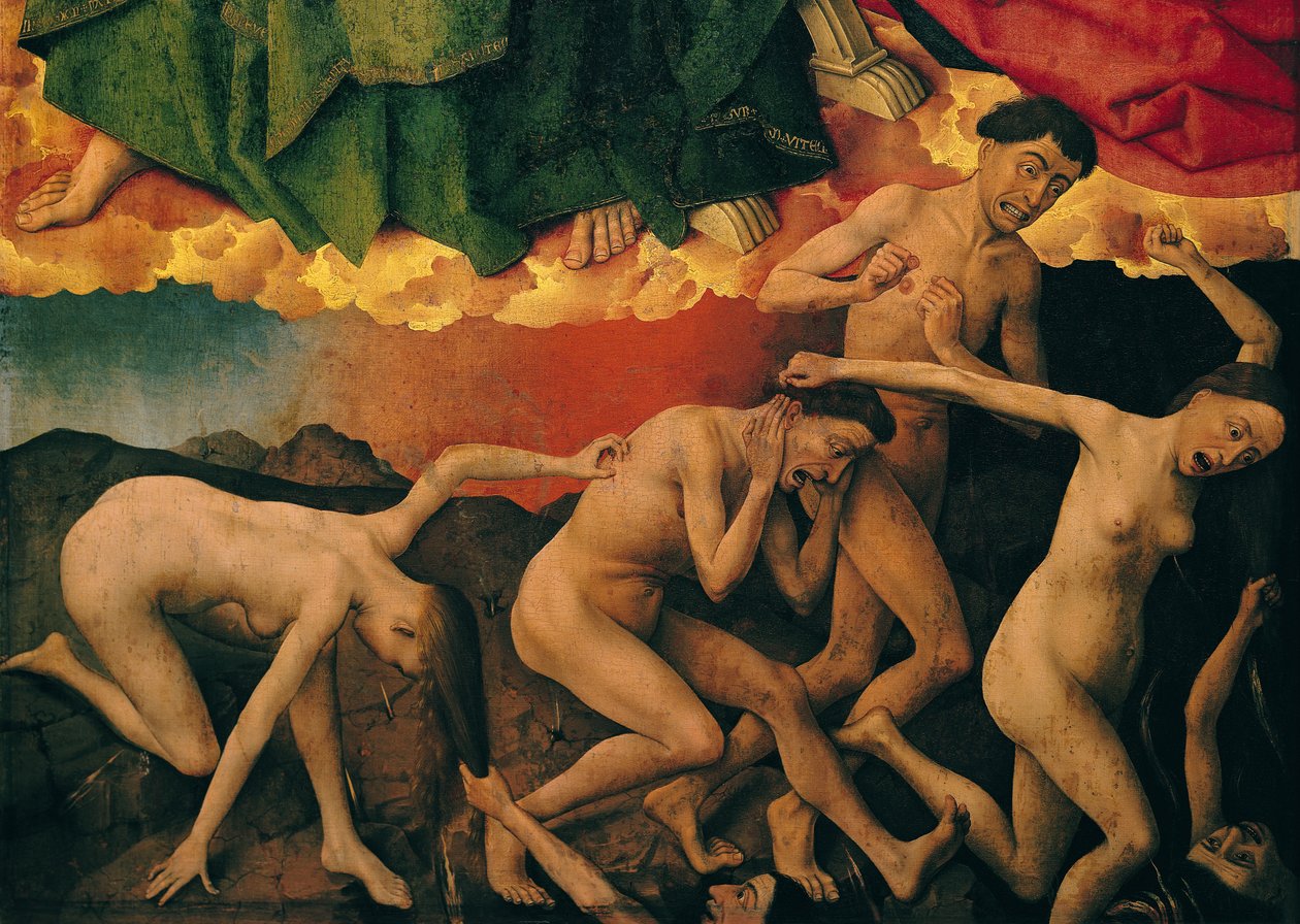 最后的审判，该死的入口的详细信息，c.1445-50 作者 罗吉尔·范·德·韦登