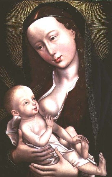 圣母玛利亚和孩子(面板) 作者 Rogier van der (attr. To) Weyden