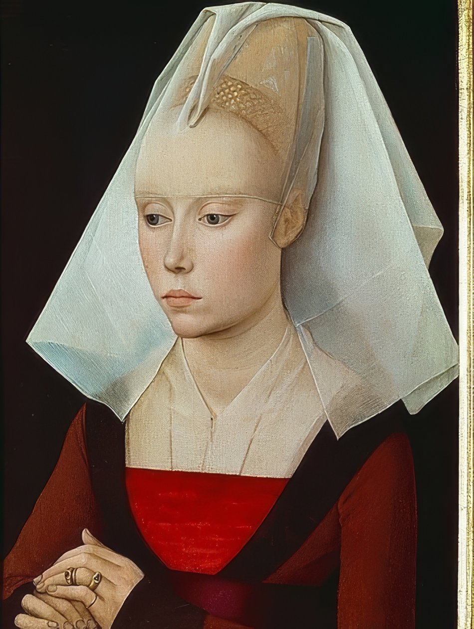一位女士的画像。约于1460年 作者 罗吉尔·范·德·韦登