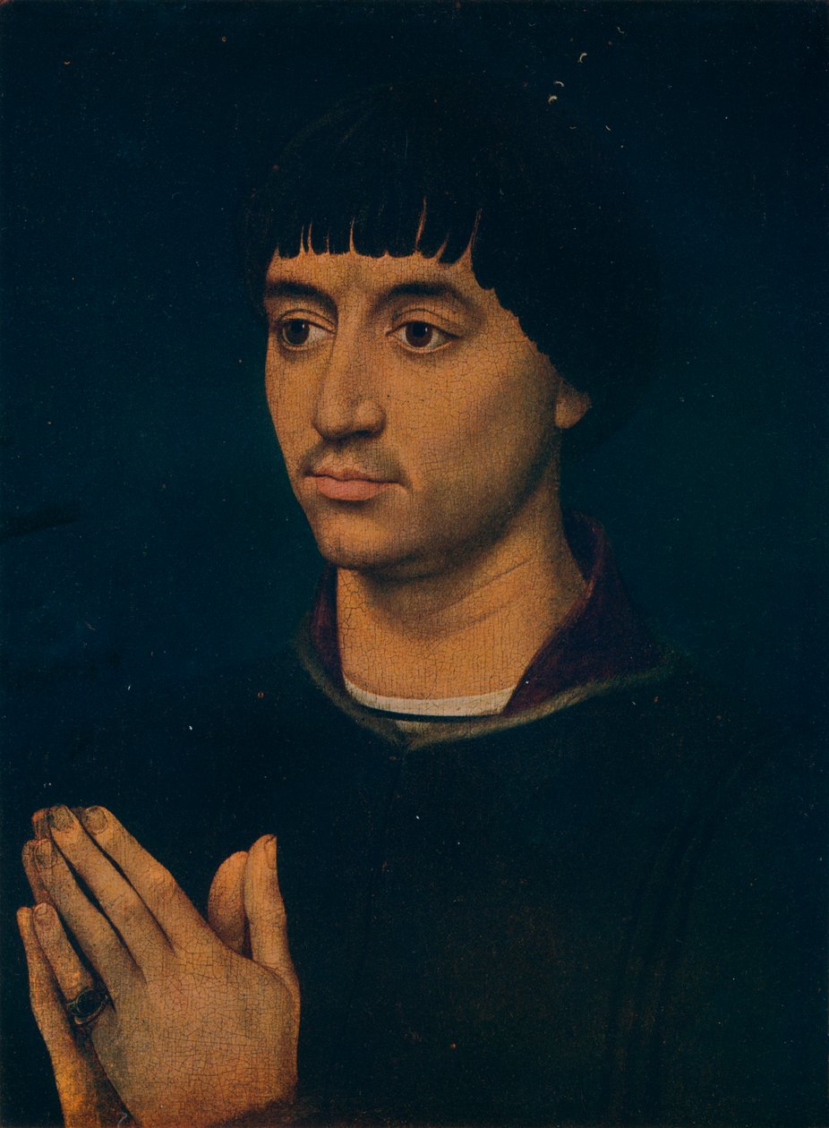 让·格罗斯的画像，c1460 作者 罗吉尔·范·德·韦登