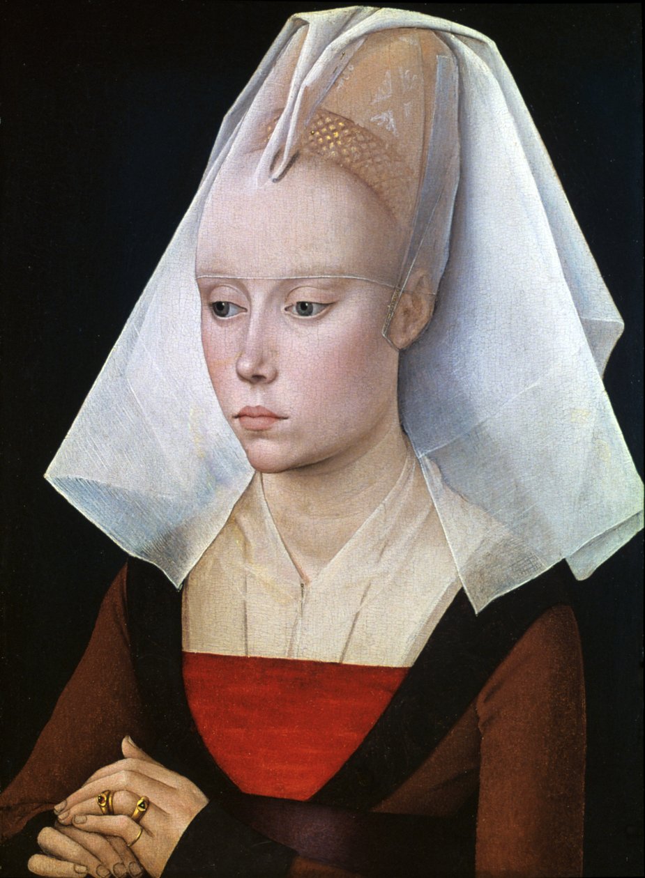 夫人的画像，1460年。 作者 罗吉尔·范·德·韦登