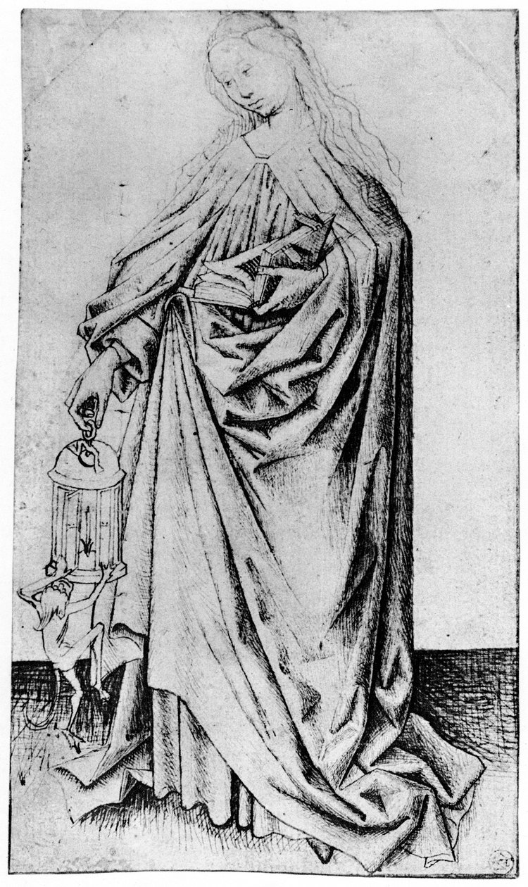 圣徒的素描，1913年。 作者 罗吉尔·范·德·韦登