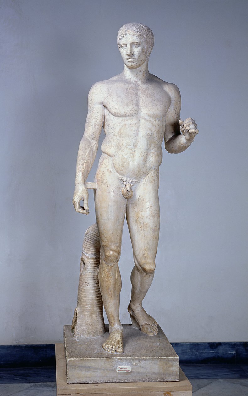 运动员，罗马复制品之后由Polykleitos（公元前450年 - 公元前445年）在庞贝（大理石）的原件（详情见119500） 作者 小说