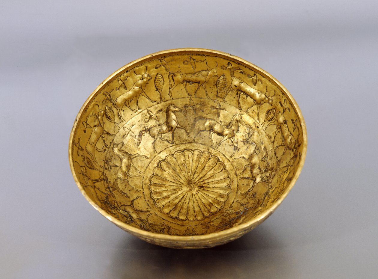 碗，从Bernardini di Palestrina墓（金） 作者 小说