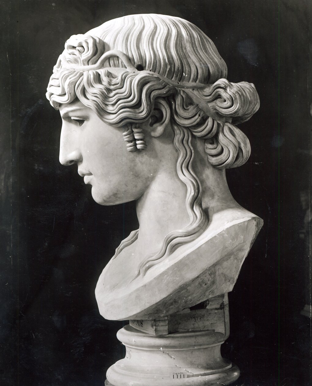 Antinous的半身像（c.110-30）称为&39;Antinous Mondragone&39;，公元130-138（大理石） 作者 小说