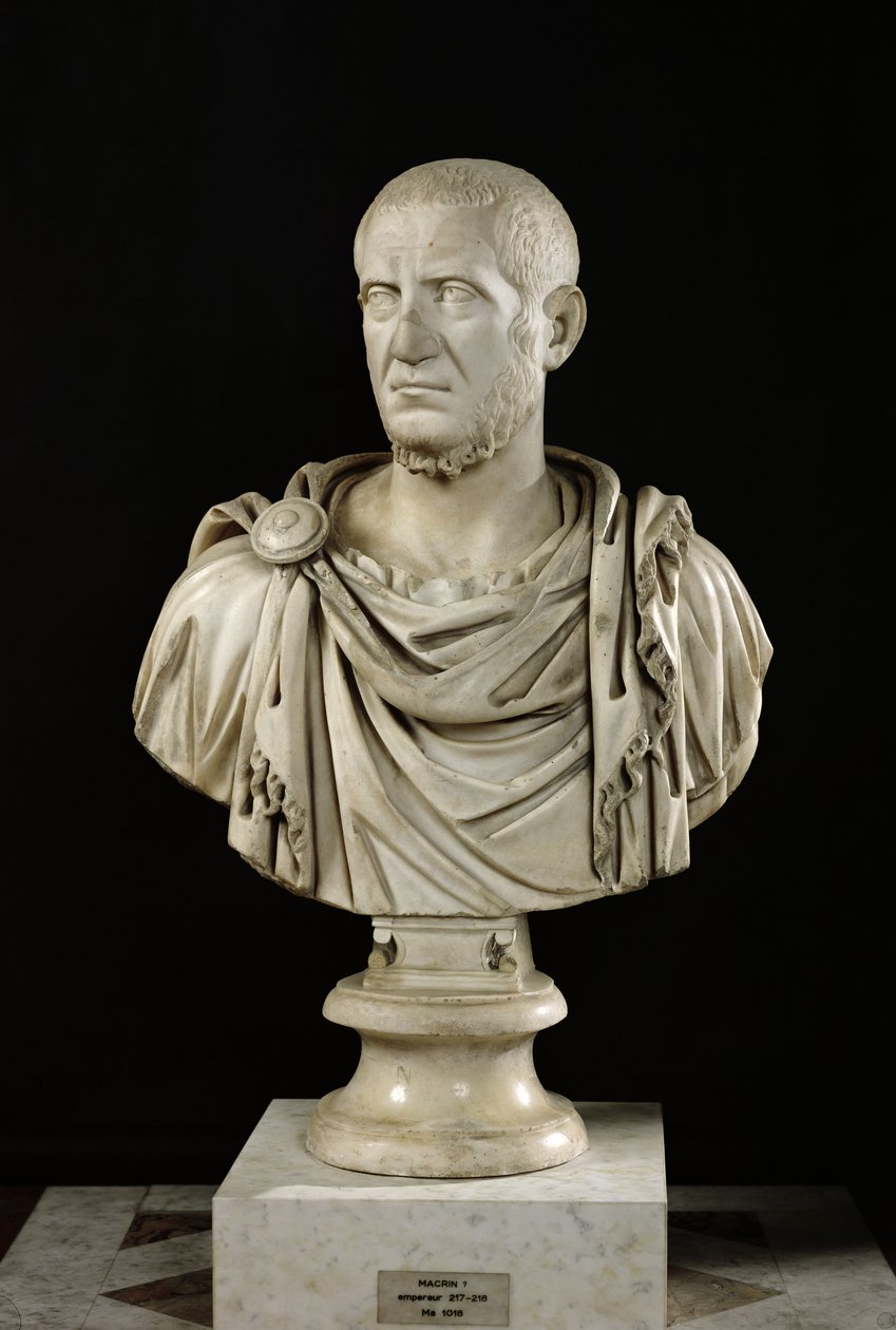 Marcus Claudius Tacitus（c.200-276）或Marcus Opelius Macrinus（164-218）（大理石）的半身像 作者 小说