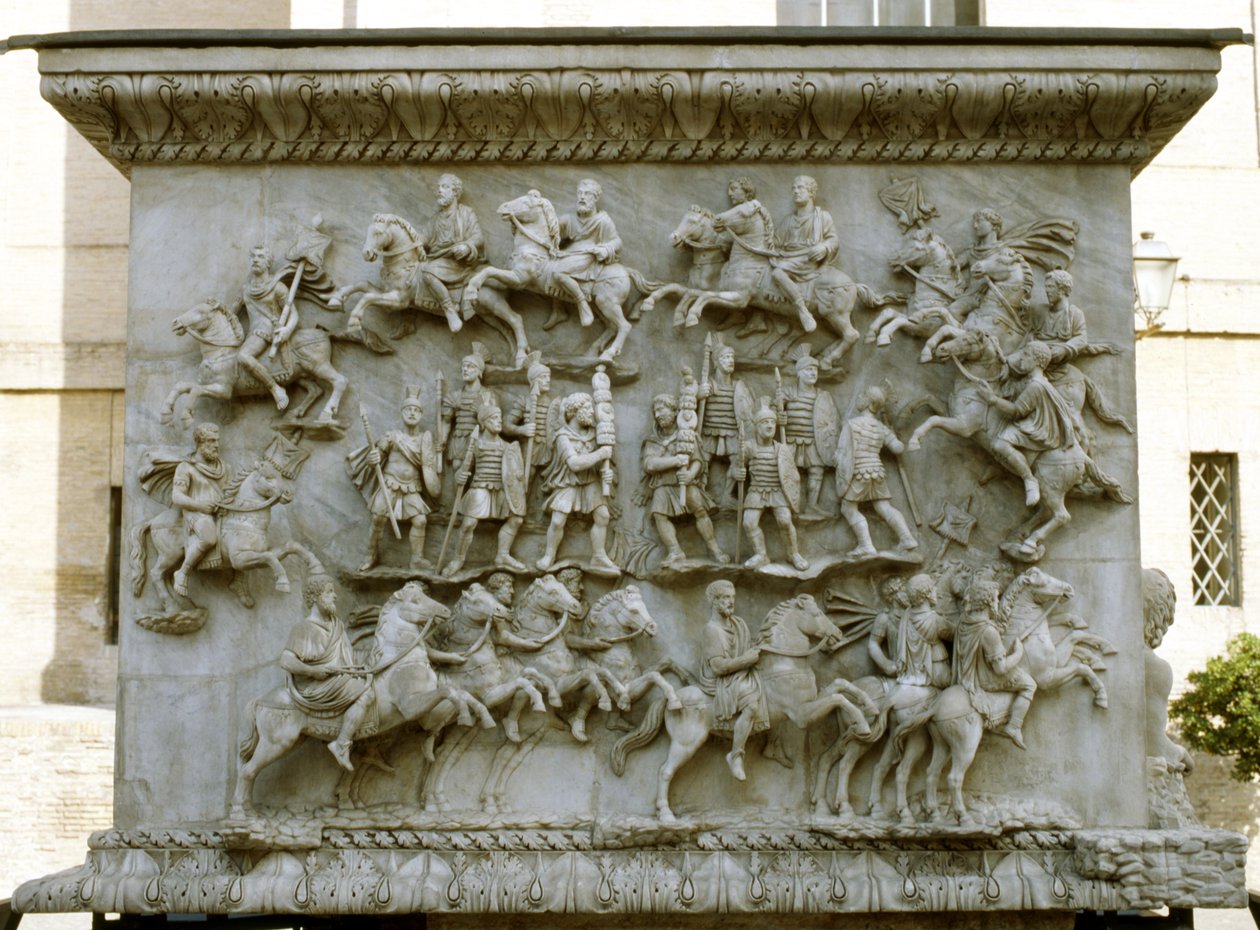 军事游行，来自Antoninus Pius专栏的基础，c.161 作者 小说