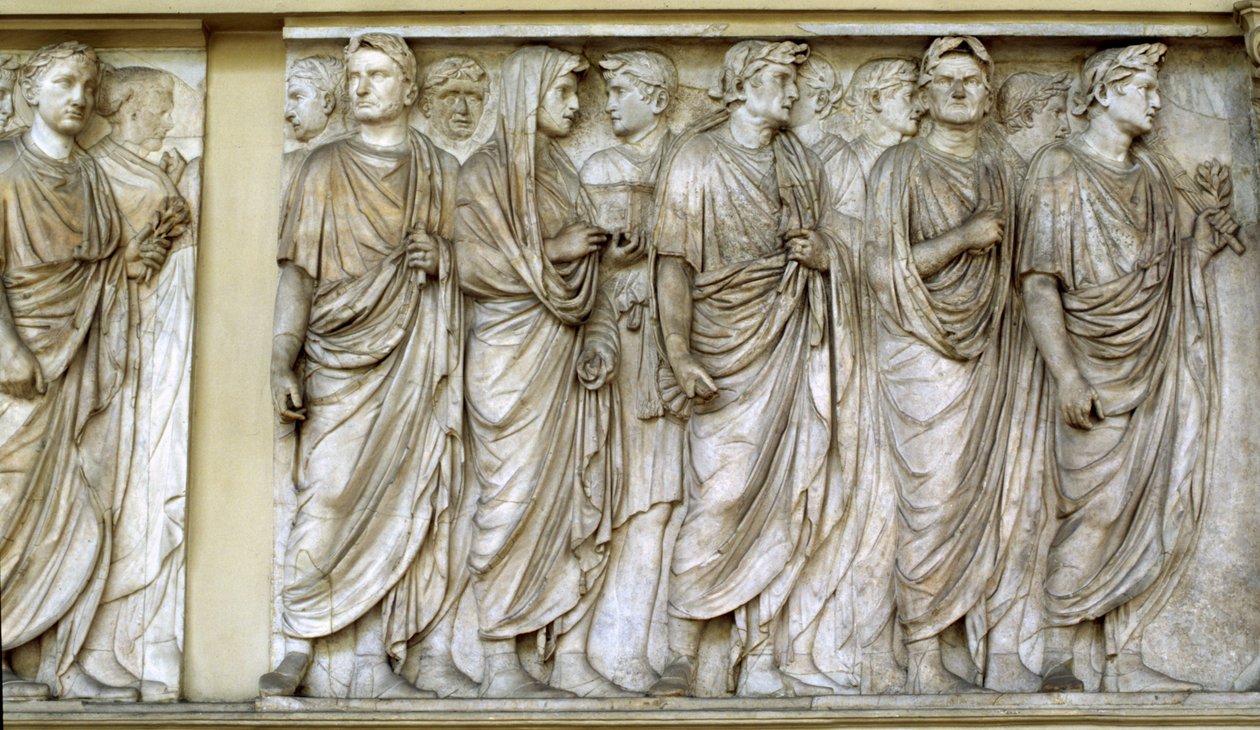 游行，Ara Pacis北墙（大理石） 作者 小说