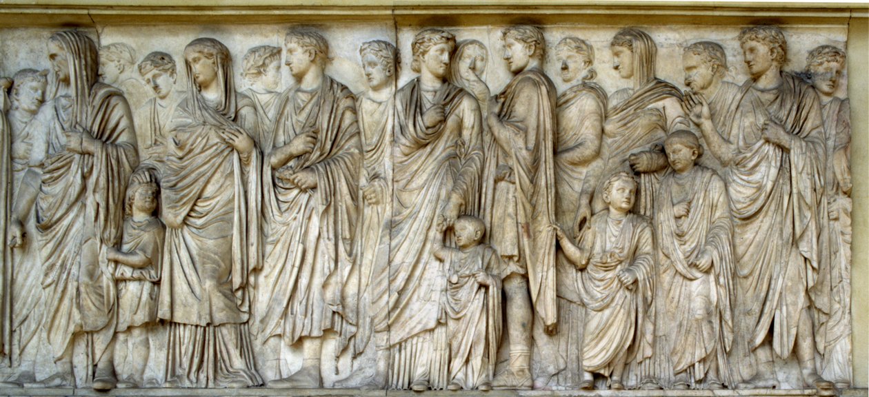 游行，Ara Pacis的南墙（大理石） 作者 小说