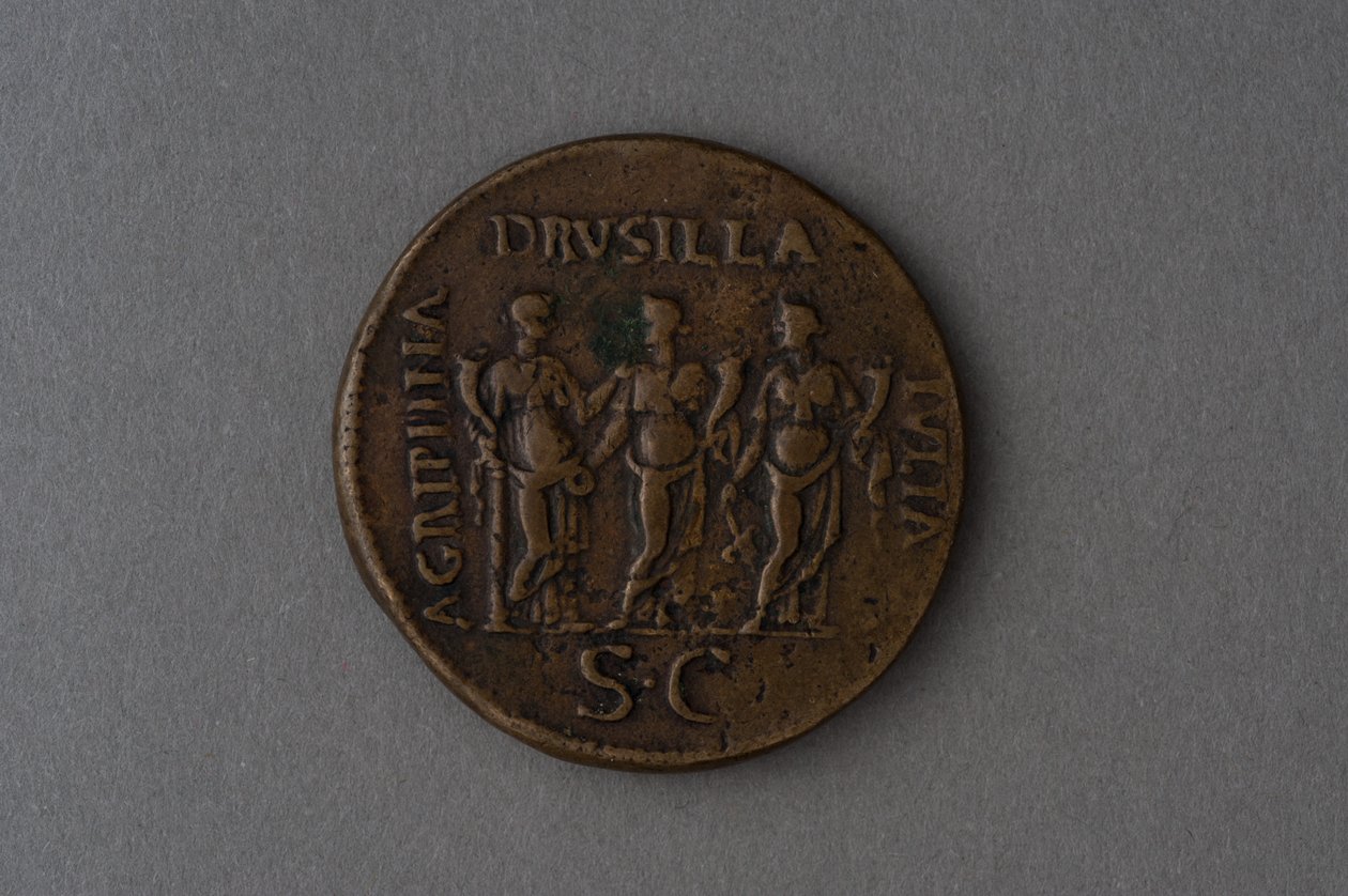 Caligula的Sestertius（青铜） 作者 小说