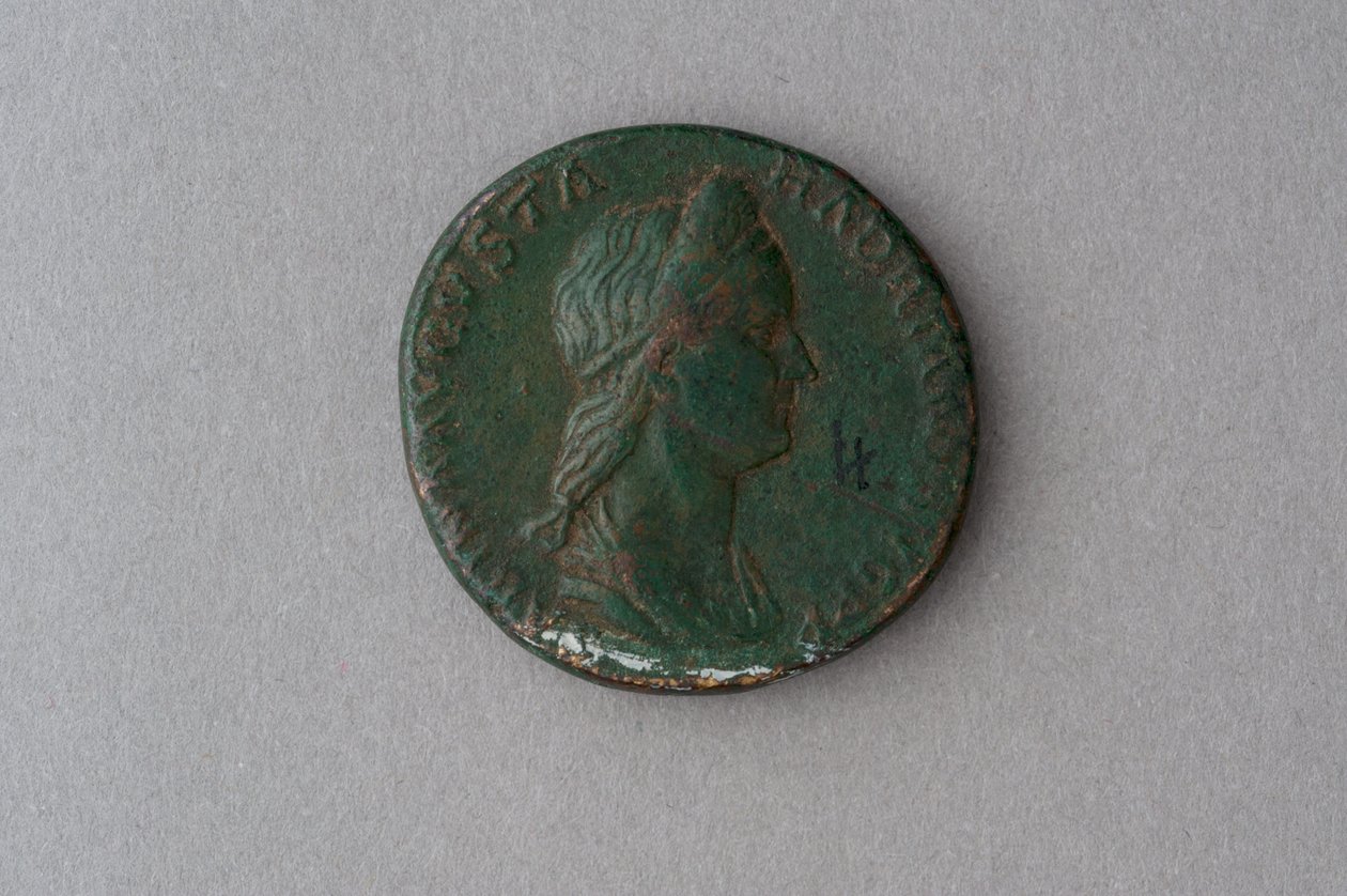 Vibia Sabina的Sestertius（青铜） 作者 小说