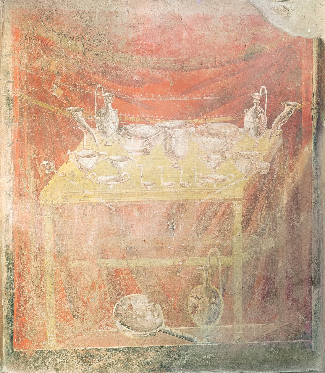 桌上的银器（墙画） 作者 小说