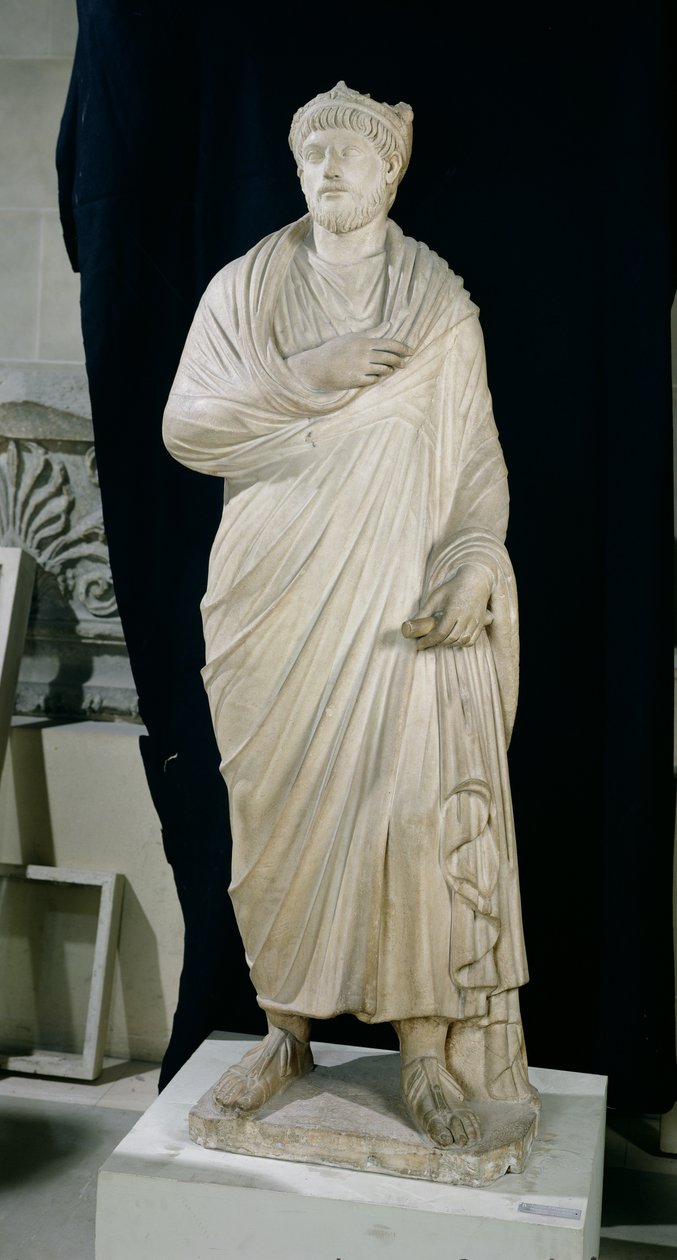 Julian the Apostate的雕像（331-363）（大理石） 作者 小说