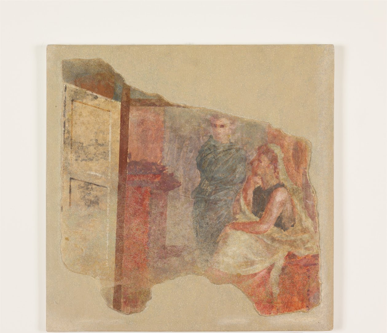 壁画片段从别墅的perisytle在Boscoreale，c.50-40 BC 作者 罗马共和时期