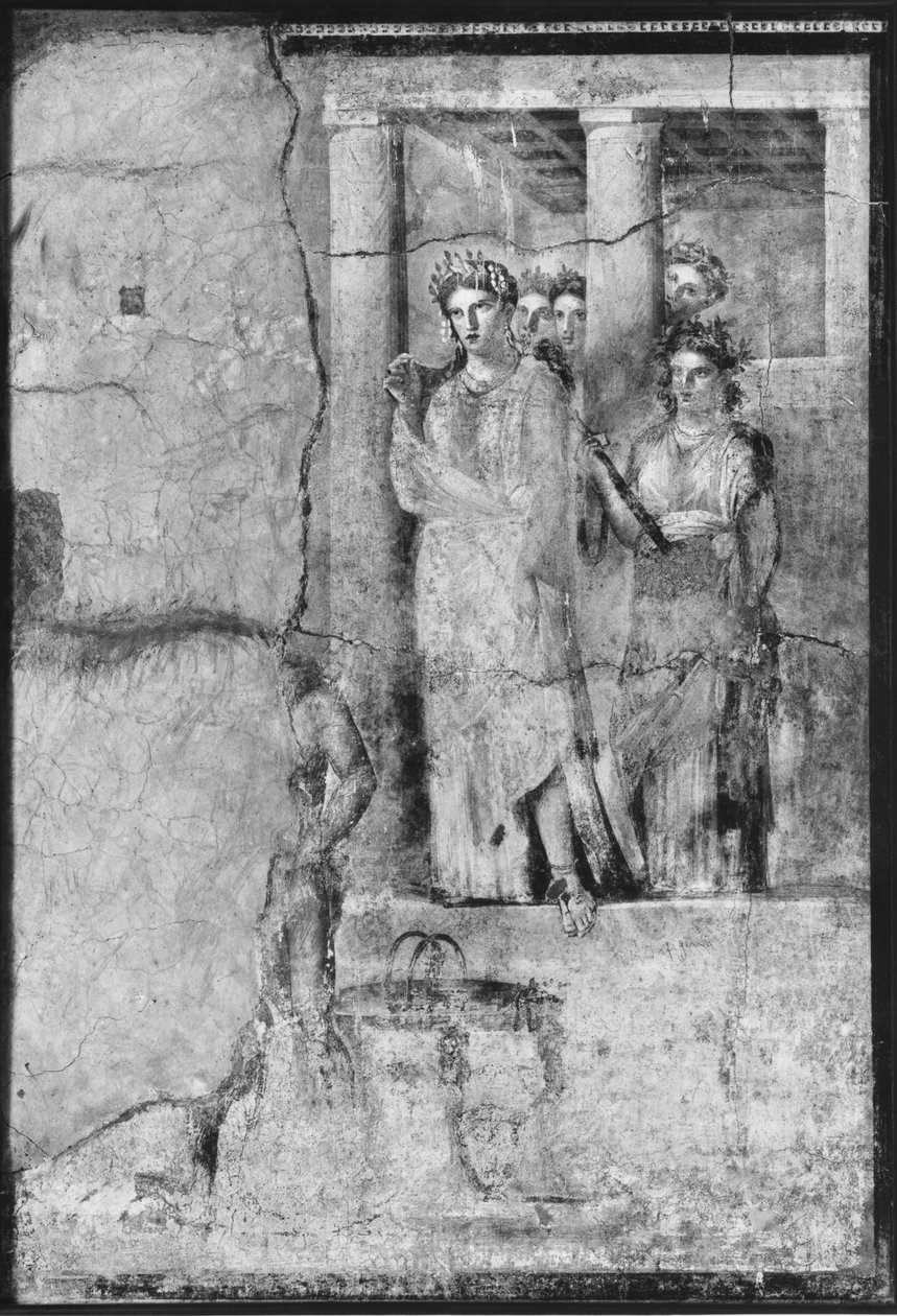 Iphigenia in Tauris，来自庞贝，公元前15年-50AD（另见细节242788） 作者 罗马罗马
