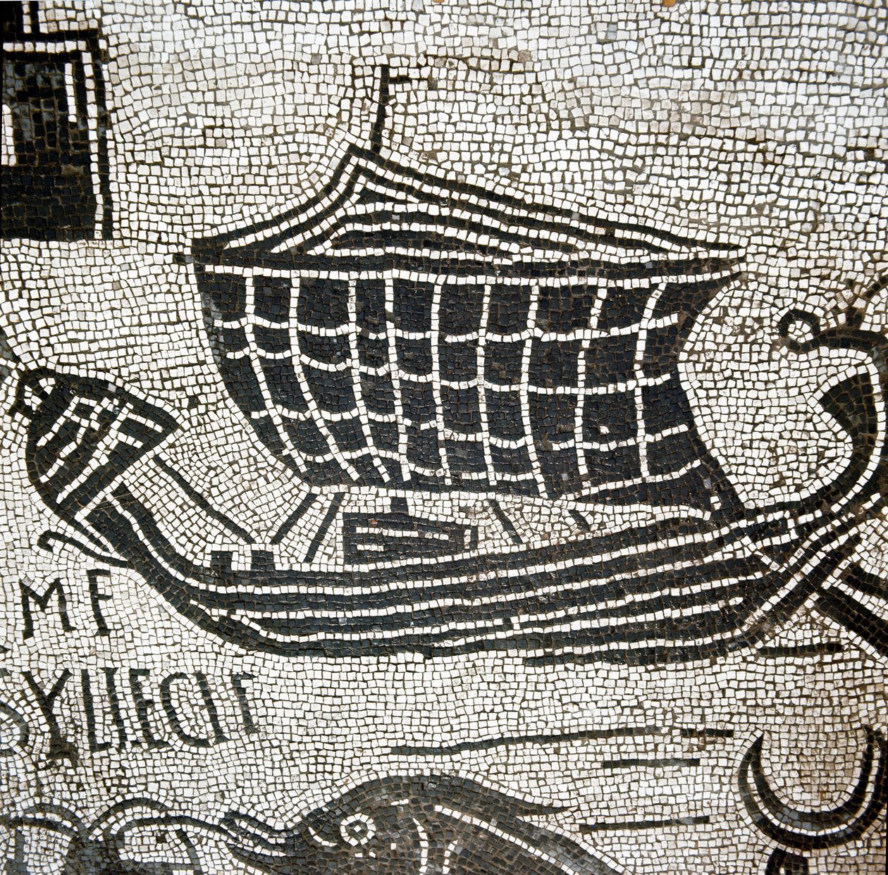 A ship from Alexandria in the port of Ostia (mosaic 作者 小说