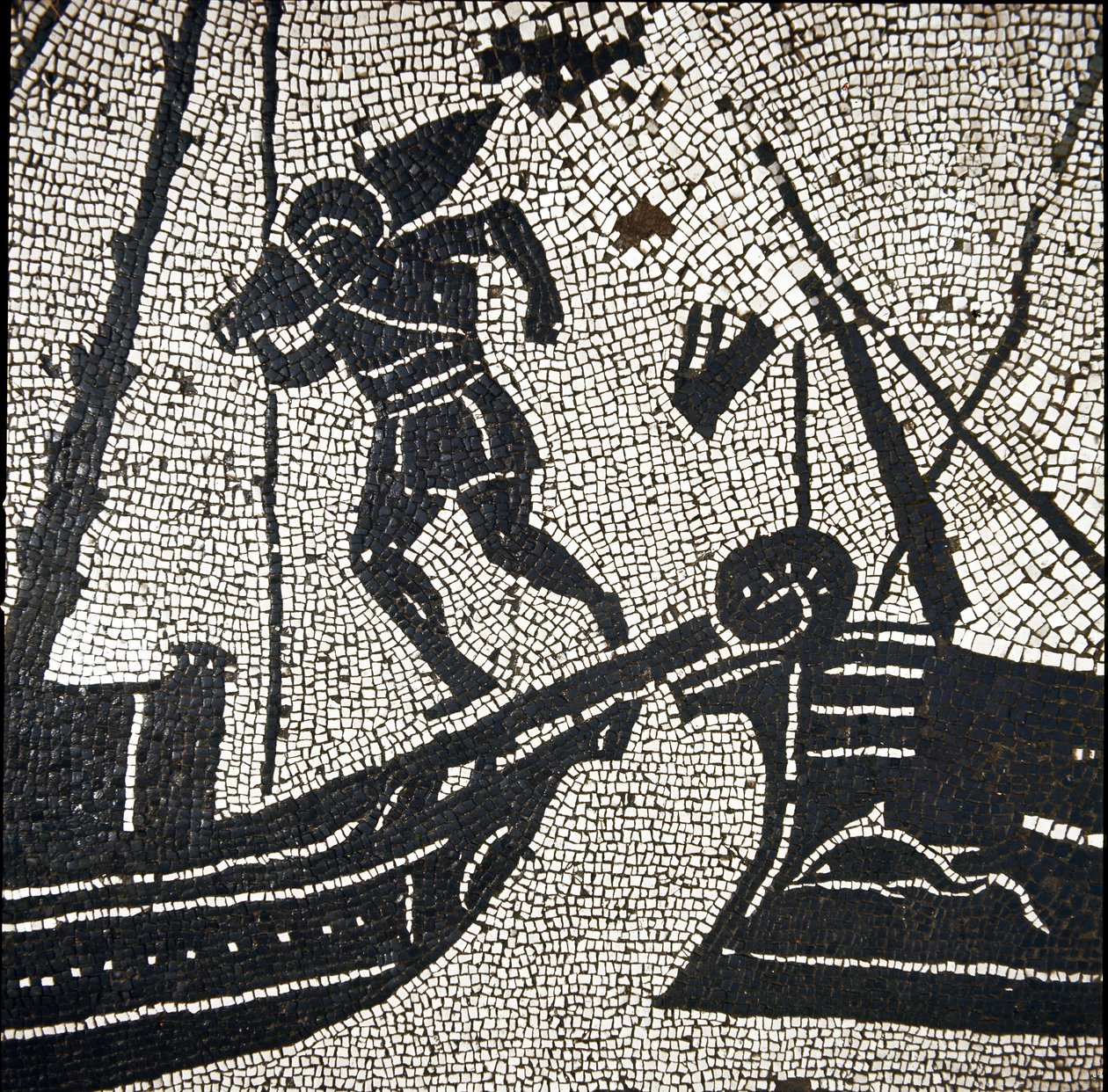 A ship of Cagliari returning to the port of Ostia (mosaic 作者 小说