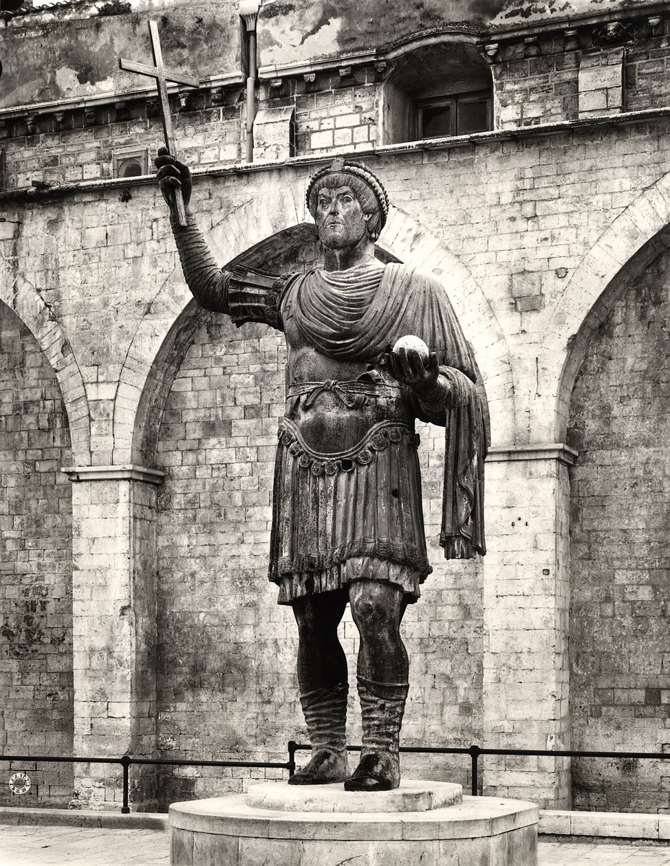 Colossal statue possibly of Emperor Valentinian I (321-375) called 
