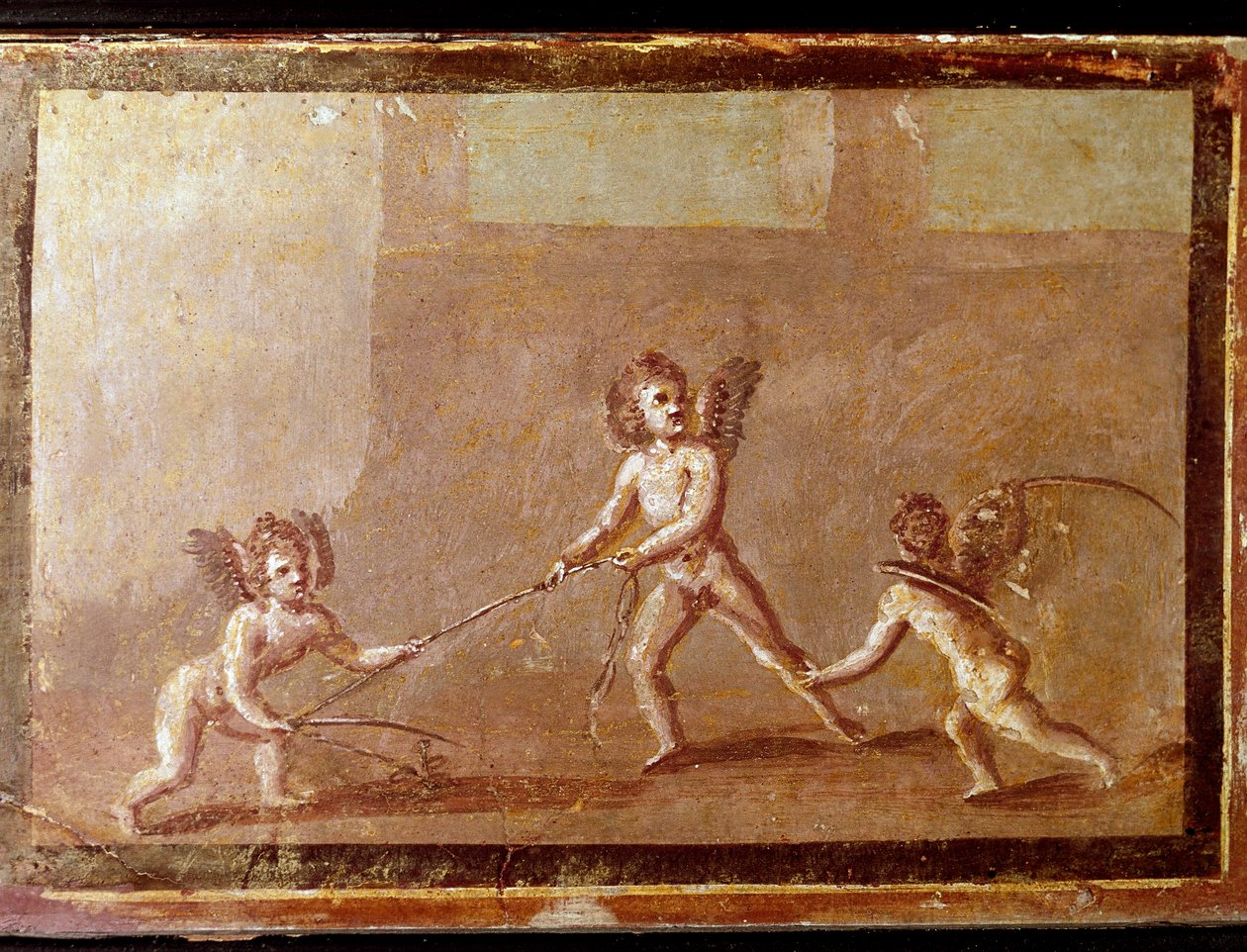 Cupids playing with a rope (fresco 作者 小说
