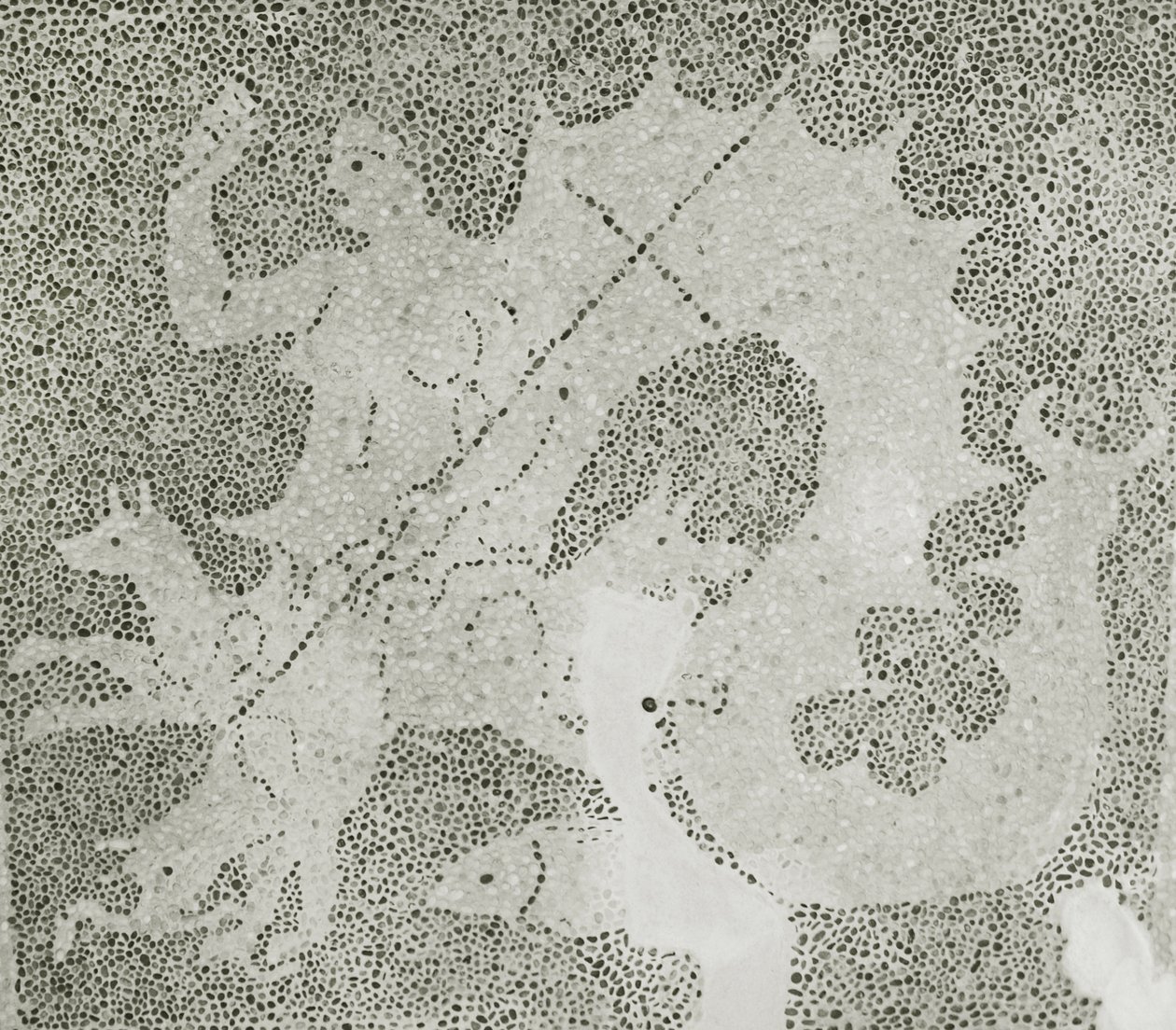 Scylla和Charybdis的希腊化的小卵石马赛克守卫海峡，Scylla细节。 House of Dionysos，帕福斯，塞浦路斯马赛克 作者 小说